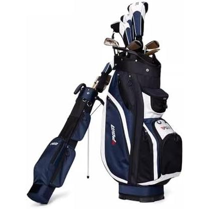 メンズ ゴルフキャディーバッグ セルフスタンド 内蔵クラブケース 大