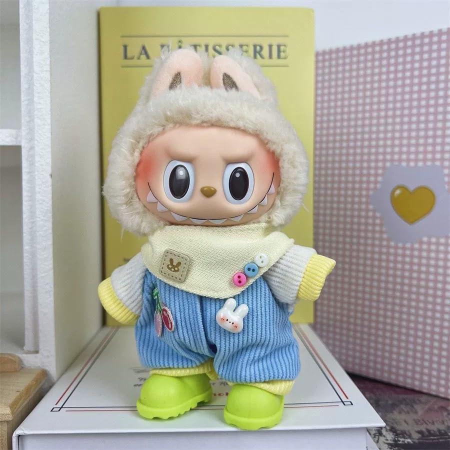 Labubu 着せ替え衣装セット 17cmサイズ対応 高品質コットン素材 シック