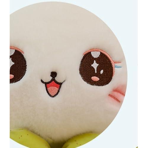 猫ぬいぐるみ 抱き枕 35cm ふわふわクッション グリーン おもちゃ 誕生日プレゼント 子ども用 シンプルおしゃれ_5