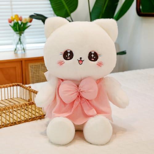 猫ぬいぐるみ 抱き枕 35cm ふわふわクッション グリーン おもちゃ 誕生日プレゼント 子ども用 シンプルおしゃれ_13