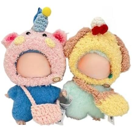 ラブブmini4代目対応 10cm人形用 セット服 ニットコスチューム 動物