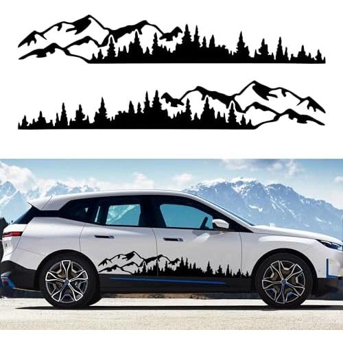 189cm 大型ビニールステッカー 山グラフィック 車体装飾用 防水防汚
