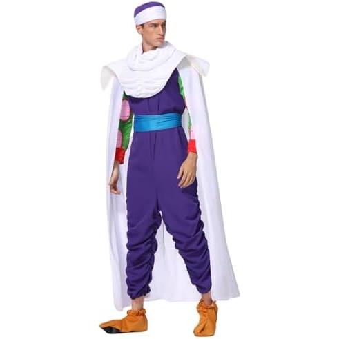 ハロウィンコスチューム メンズ 6点セット 大人用 仮装 マント つなぎ クリスマス イベント_1