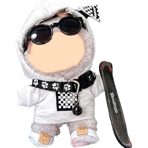 ラブブ17cm 着せ替え服 衛衣セット 4点(衛衣・靴・ネックレス・眼鏡