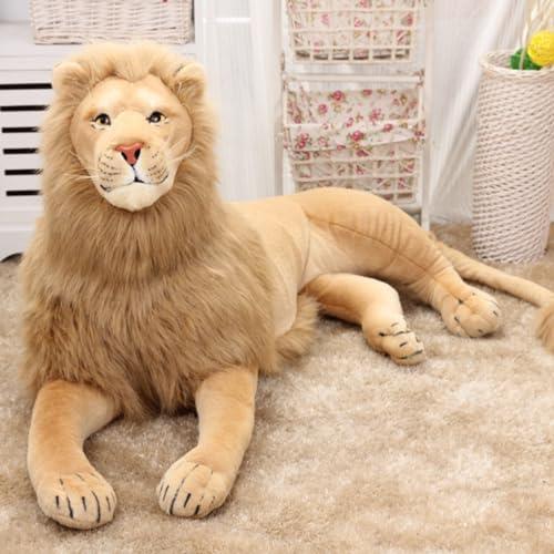 リアルライオンぬいぐるみ 120cm 抱き枕 安眠 癒し系 柔らか PP