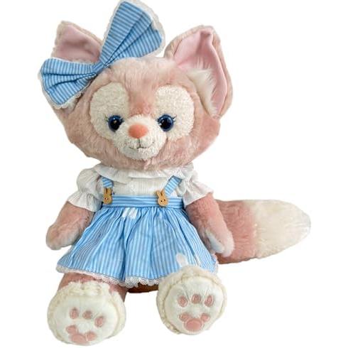 ディズニー Sサイズぬいぐるみ用 着せ替え服 水色ストライプ柄 フリル