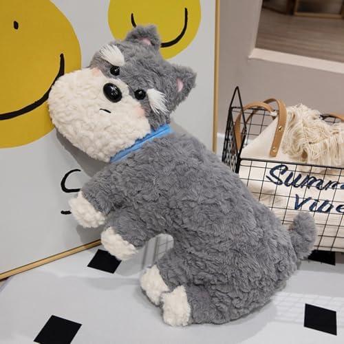 50cm 犬 クッションぬいぐるみ グレー 抱き枕 プレゼント 軽量