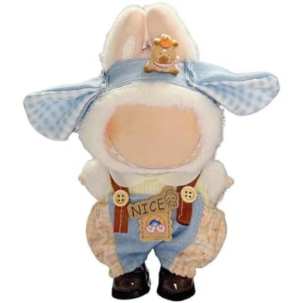 ラブブ用着せ替え服セット 15/17cm人形対応 シャツ オーバーオール 耳