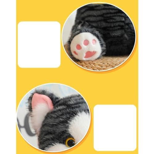 猫ぬいぐるみ 抱き枕 30cm 柔らかくもこもこ インテリア プレゼント 子供向け_6
