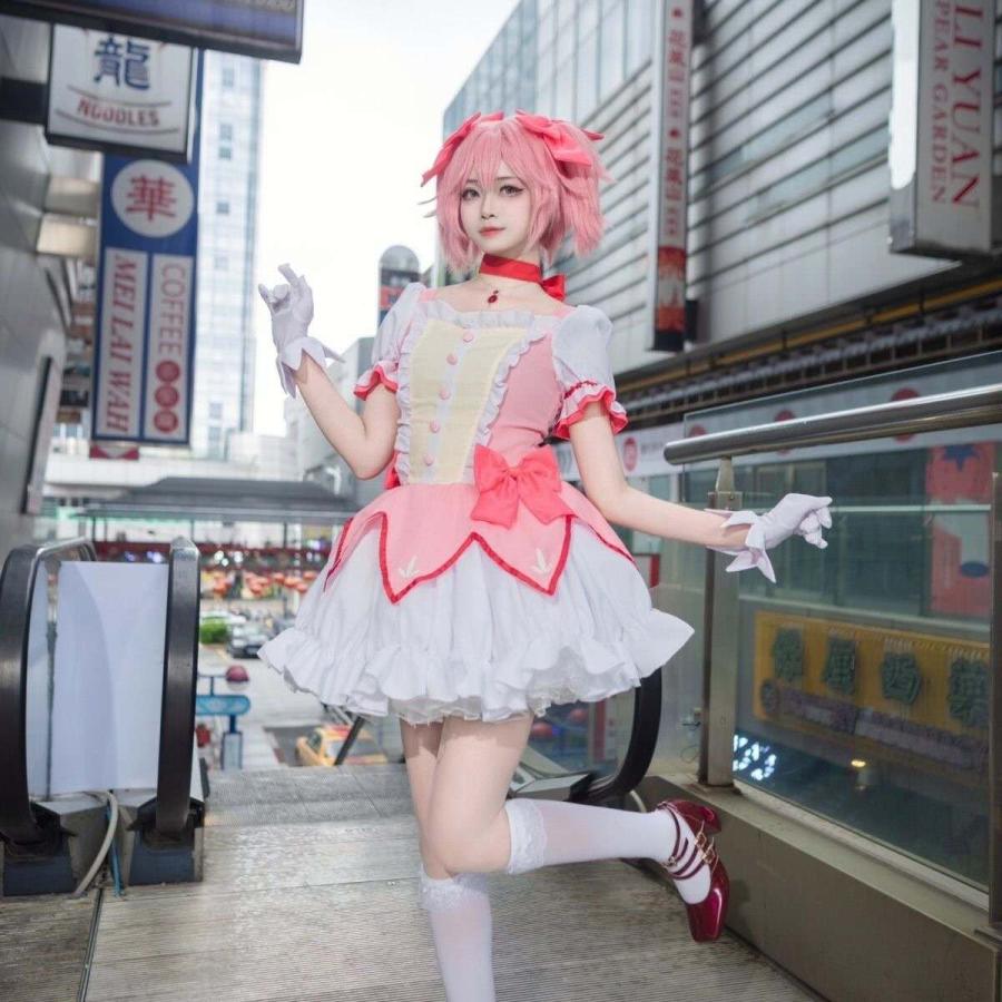 魔法少女まどかマギカ コスプレ衣装 大人用 ウイッグ・アクセサリー付