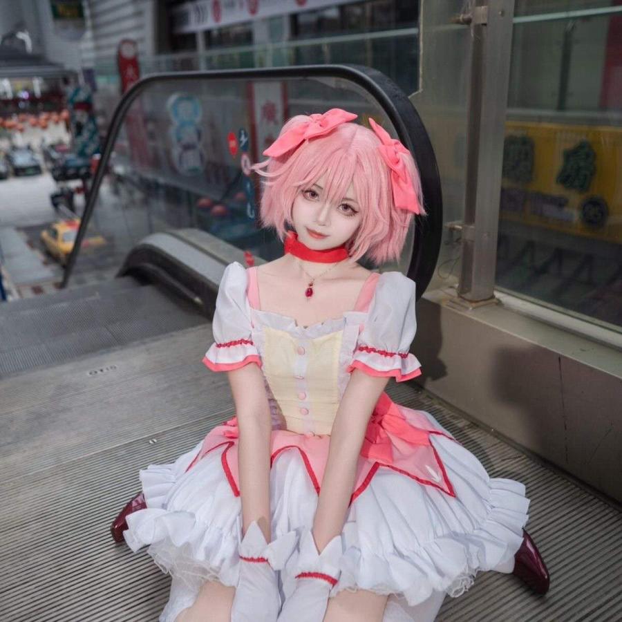 魔法少女まどかマギカ コスプレ衣装 大人用 ウイッグ・アクセサリー付