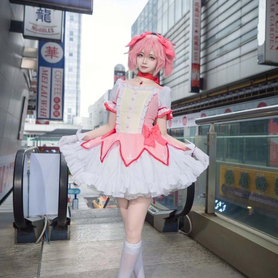 魔法少女まどかマギカ コスプレ衣装 大人用 ウイッグ・アクセサリー付