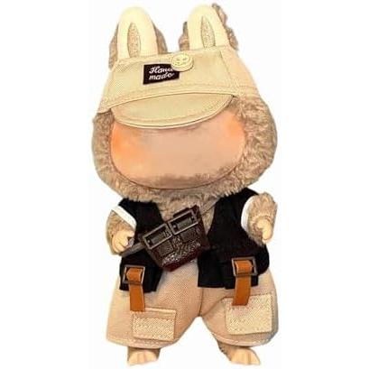 ラブブ1代目2代目3代目対応 17cmぬいぐるみ服 4点セット 帽子Tシャツ