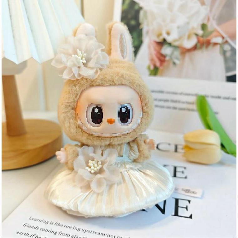 Labubuラブブぬいぐるみ用17cmドレス着せ替えセット ワンピース＆ヘア