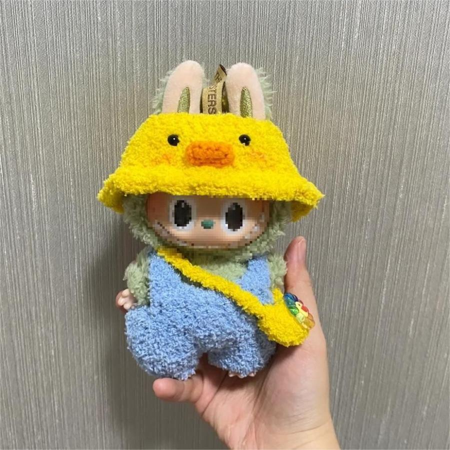 ラブブぬいぐるみ用 手作りデニムオーバーオール＆帽子セット 17cm専用