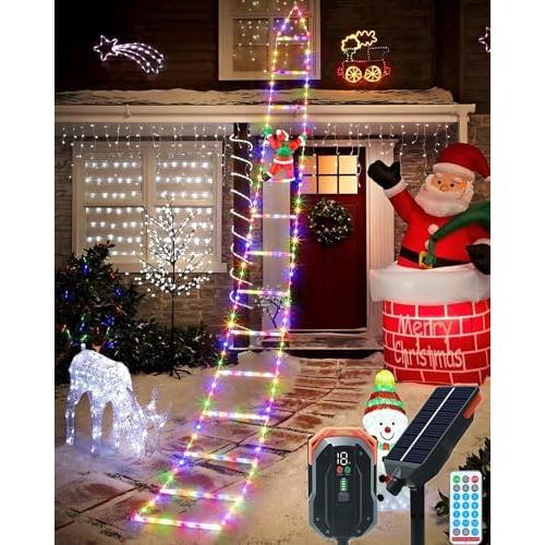 ソーラー式LEDクリスマスイルミネーションライト 屋外防水 228球 3M