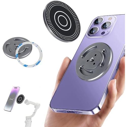 スマホホルダー 三脚用 マグネット式 マウント iPhone/Android対応 1/4