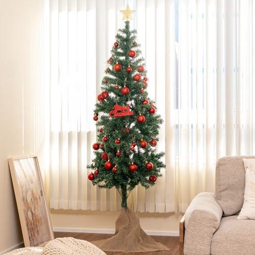 クリスマスツリー 130cm 雪化粧加工 PVC製 ボリュームタイプ 茶色枝