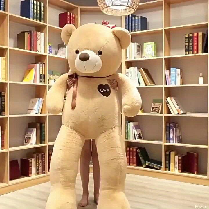 巨大テディベアぬいぐるみ 160cm ライトブラウン 柔らかい 抱き心地