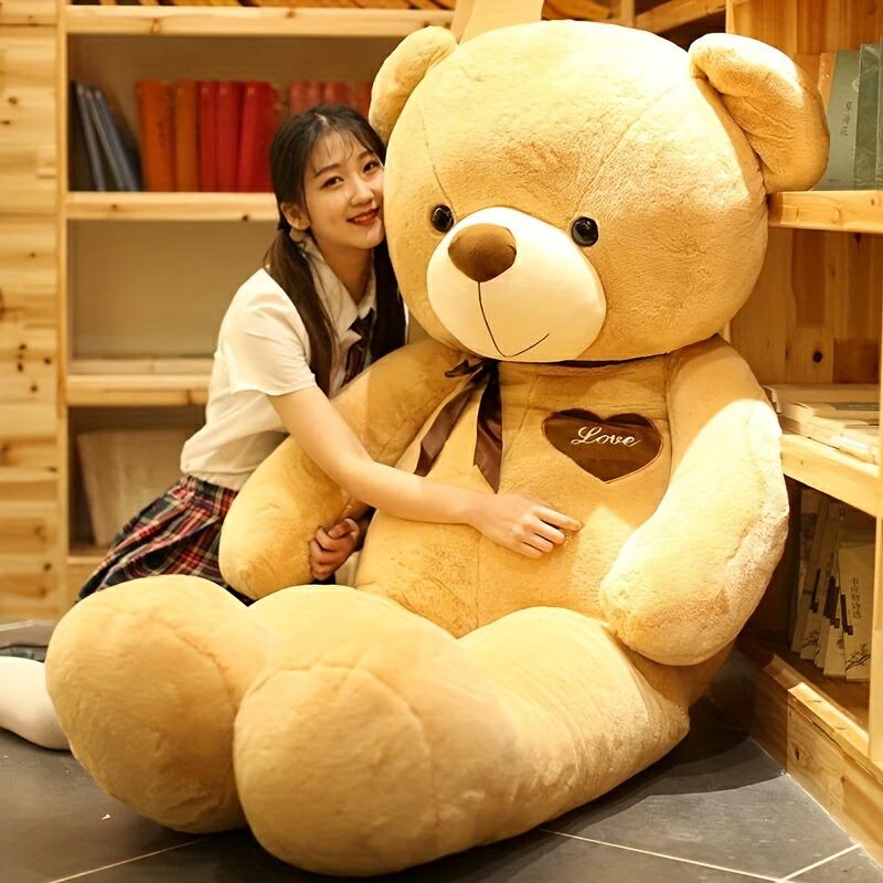 巨大テディベアぬいぐるみ 160cm ライトブラウン 柔らかい 抱き心地
