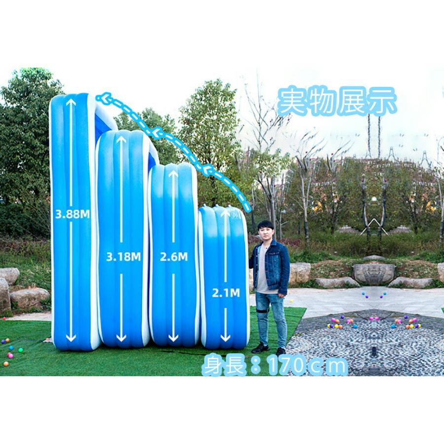 家庭用ビニールプール 260×210cm 大型四角形 PVC素材 4層構造 独立気室 ファミリープール |  | 09