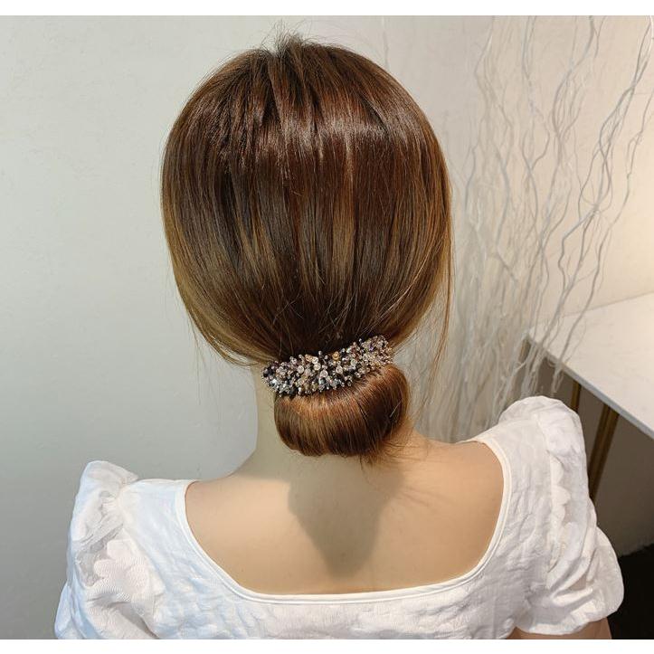 ヘアアクセサリー 1本お団子ヘアメーカー お団子ヘアアレンジ パール 可愛い　韓国風ヘアバンド　 　ヘアクリップ　ヘアゴム　お団子メーカー ヘアアレンジ 簡単 |  | 13