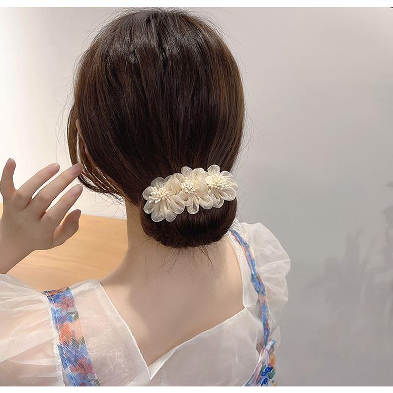 人気商品ランキング お団子ヘアメーカー花型 お団子ヘアアレンジ パール 可愛い 花型 韓国風ヘアバンド ヘアアクセサリー ヘアピン ヘアクリップ ヘアゴム 簡単 Aynaelda Com