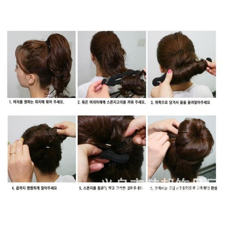 新しい到着 スポンジローラ髪型髪飾り お団子ヘアメーカースポンジローラ髪型髪飾り2本セット Whitesforracialequity Org