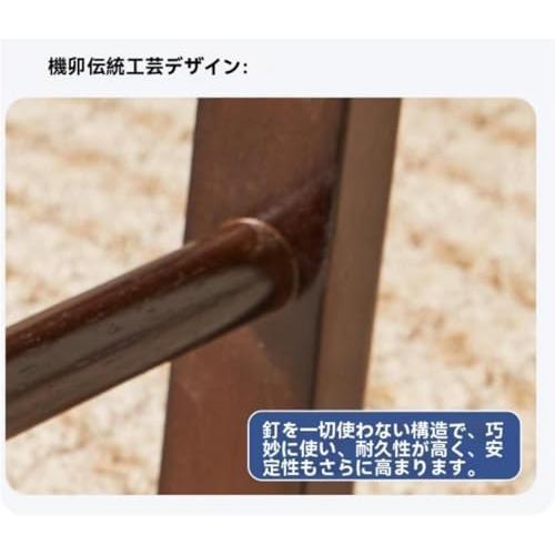 無垢材スツール 中空曲面座面 外八脚 浴室椅子 玄関履き替え用 キッチン補助椅子 軽量コンパクト_7