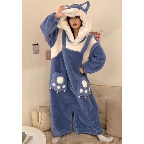 着ぐるみパジャマ フード付き オールインワン フランネル素材