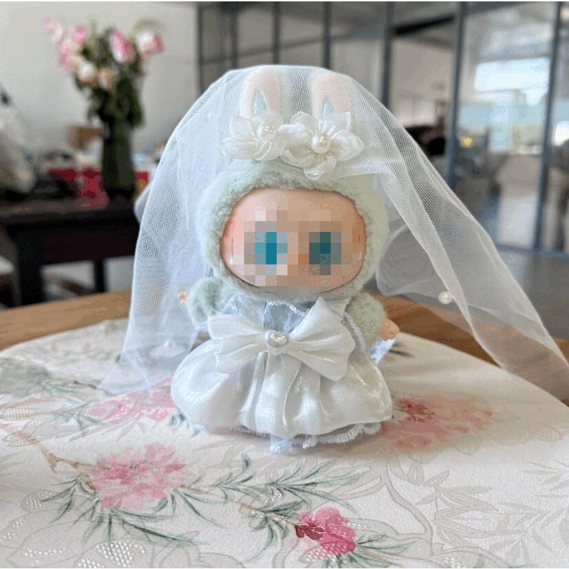 ラブブ専用 ハンドメイド ペアウェディングドレス＆タキシード ドール