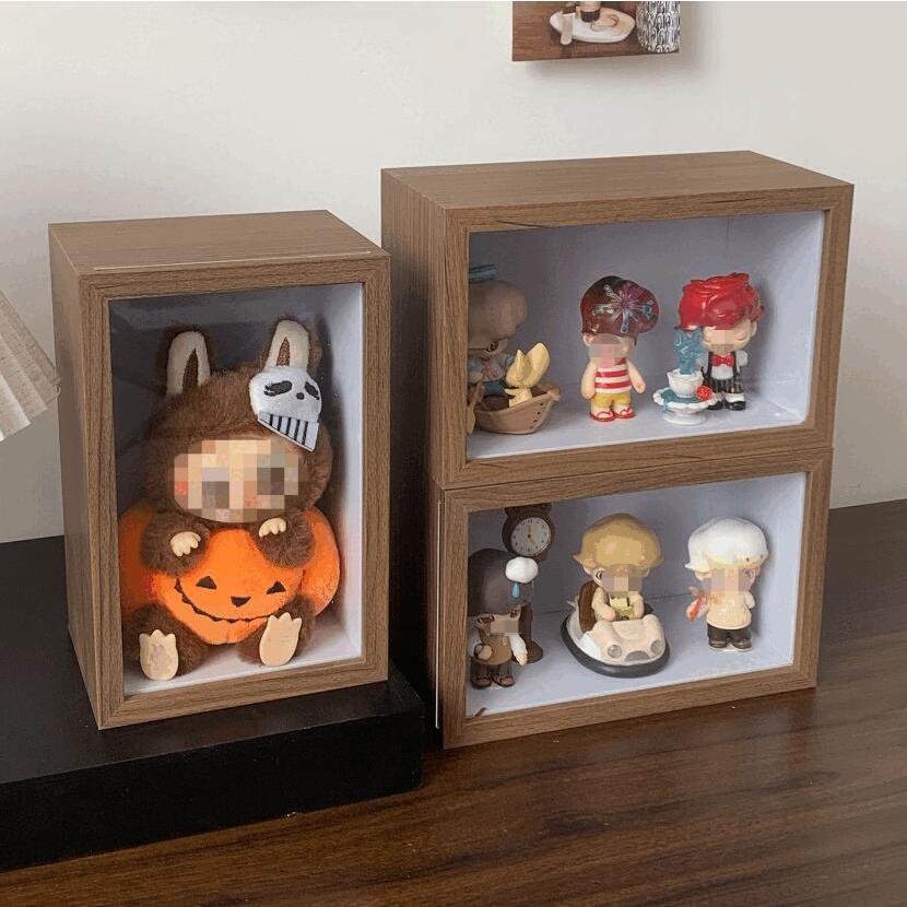 POPMART LABUBU専用 透明収納ケース 防塵 フィギュアディスプレイ台