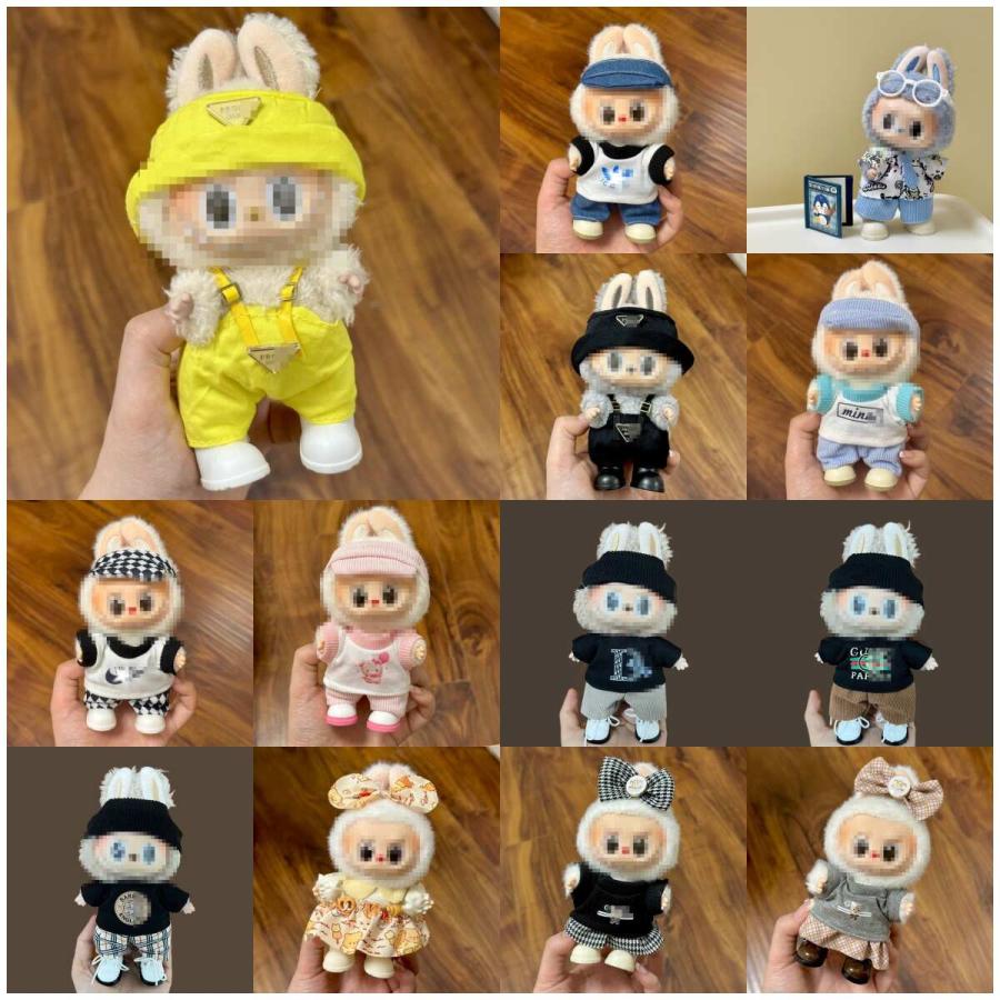 Labubu 17cm対応 ドール着せ替え服 福袋 全5種セット ランダム封入