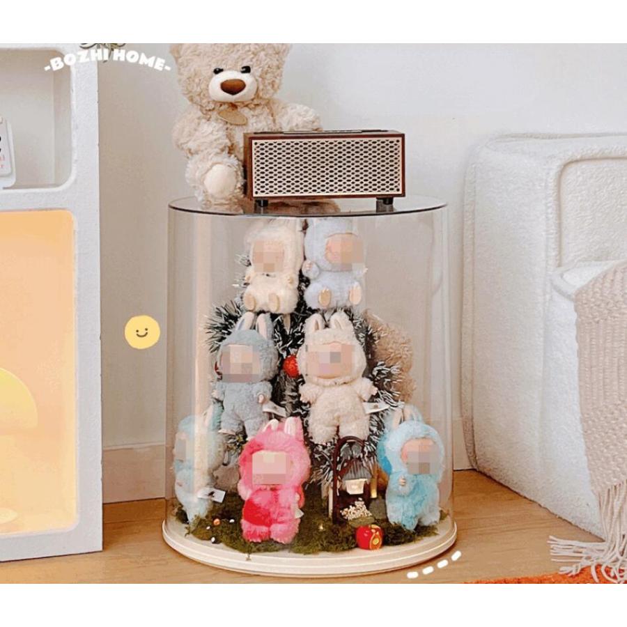 ラブブ専用360°回転式アクリル収納ケース 2段・4段対応 防塵