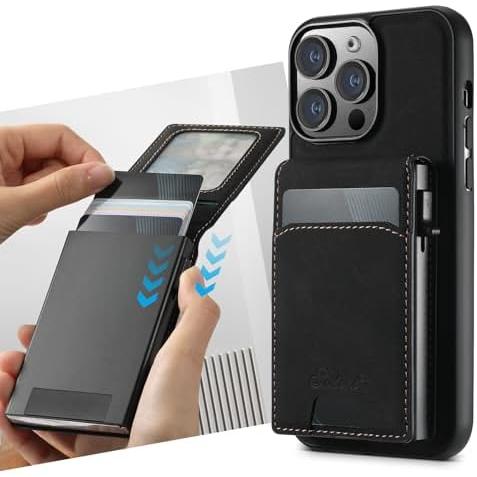 iPhone13 Proケース MagSafe対応 背面カードケース付き 分離式