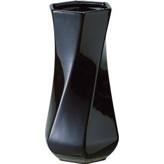 陶器花瓶六角型ネジリ 大 黒 11 11 24 5cm ホームセンター 171オンラインショップ 通販 Yahoo ショッピング