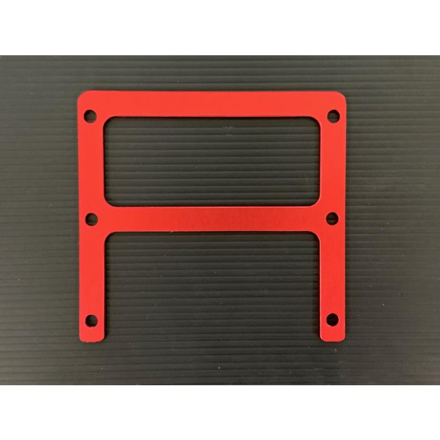 ECU移設キットレッド(リヤダンパー調整用トリム穴開け型紙付 ECU移設キットレッド(リヤダンパー調整用トリム穴開け型紙付