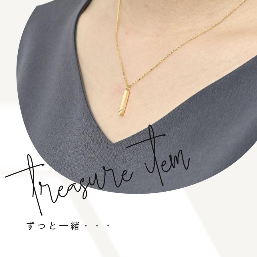 メモリアルネックレス 刻印無料 遺骨ジュエリー 遺骨ネックレス スティックネックレス ペンダント ネックレス K10 K14 K18 プラチナ pt950 シルバー925の画像
