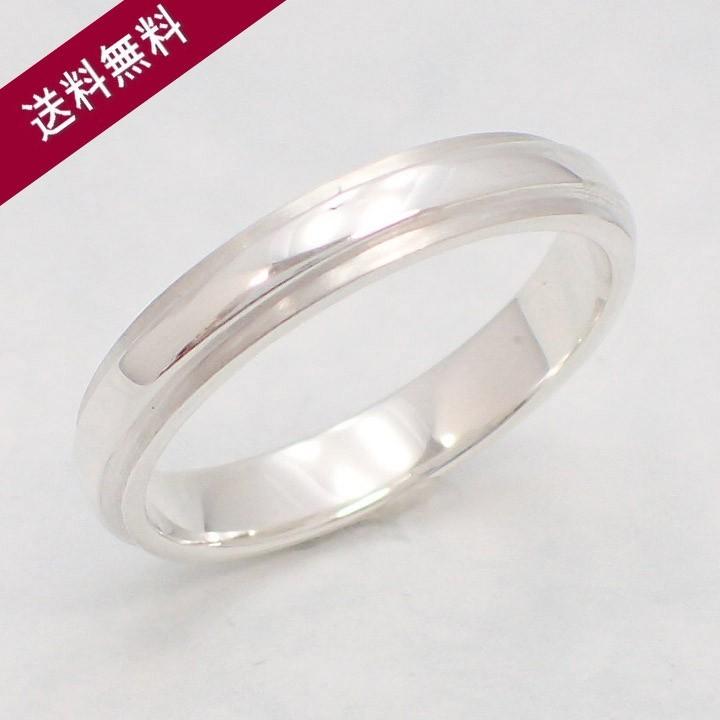 シンプルでおしゃれなデザイン 結婚指輪 23号 シルバーリング ペア