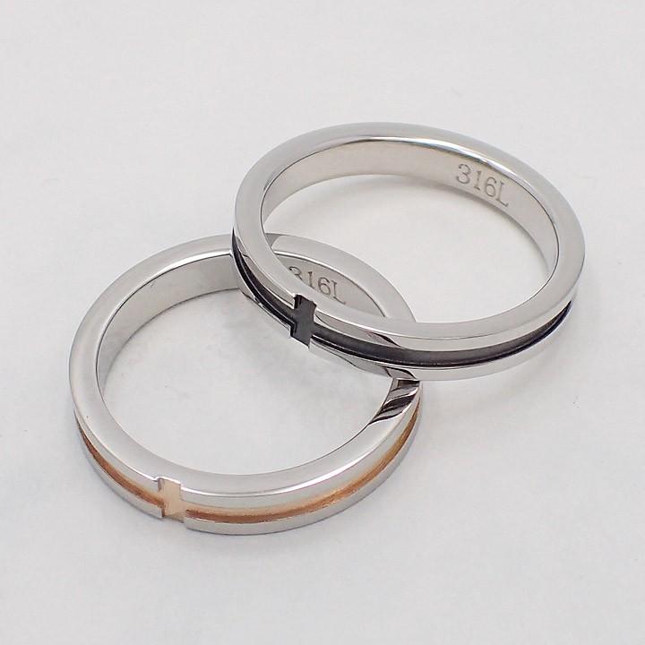 送料無料 色違いでお揃いに ステンレスリング リング 指輪 黒 金属アレルギー対応 アレルギーフリー 316l ペアリング 19juuku 706 706 19 Juuku 通販 Yahoo ショッピング