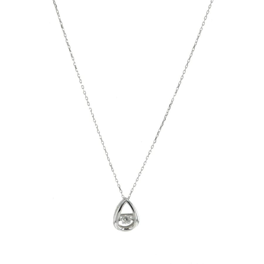 ダンシングネックレス K10ホワイトゴールドネックレス ダイヤモンドネックレス ネックレス 10金ネックレス ネックレス ペンダント 誕生日 K10 送料込みの画像