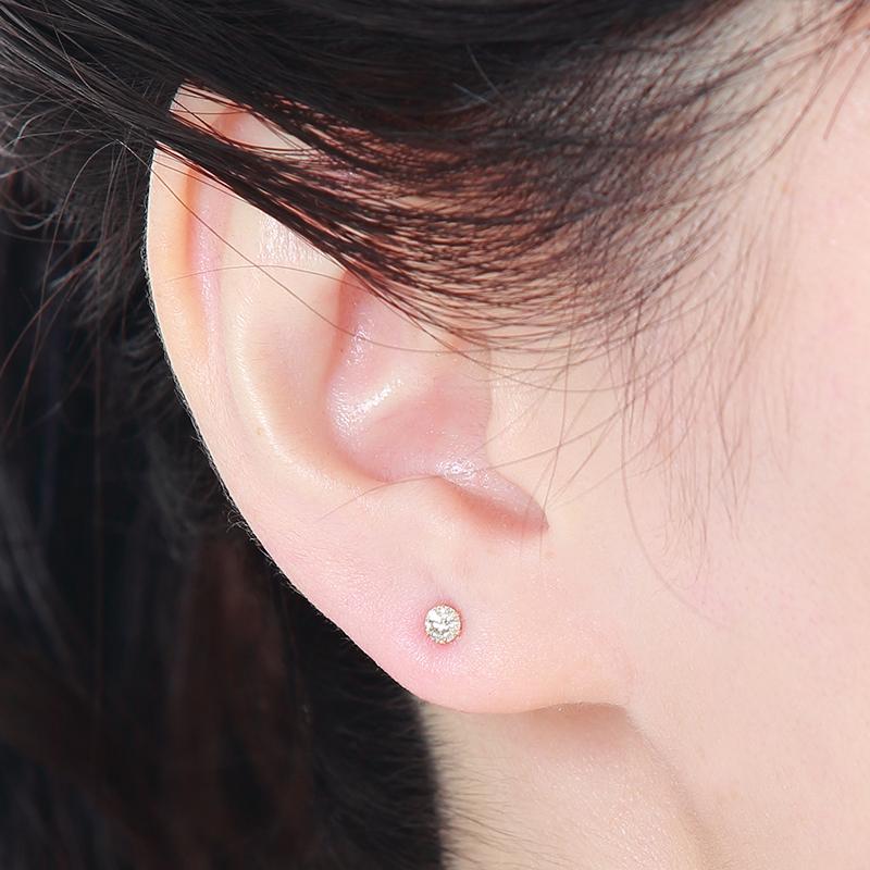 両耳セット K18ダイヤモンドピアス ダイヤモンドピアス 0.3ct 18金 K18