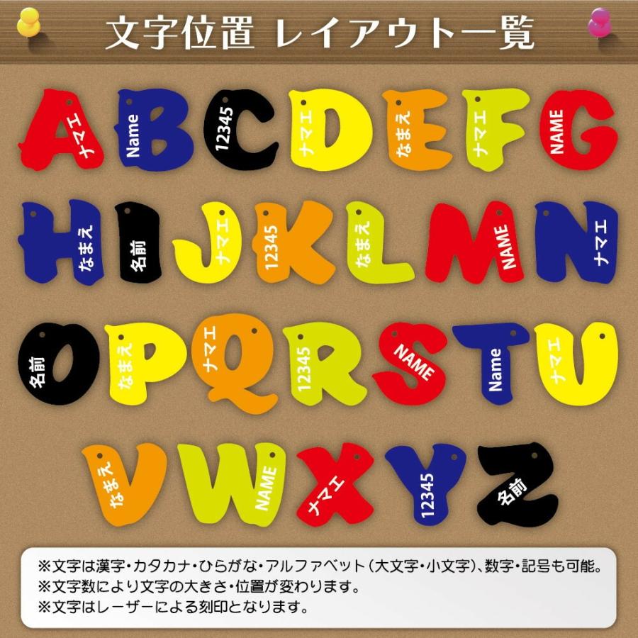 送料無料 大きいサイズ イニシャルキーホルダー 名入れ イニシャル