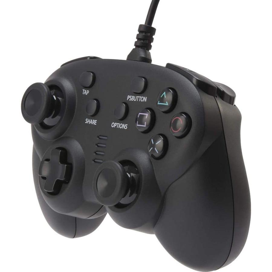 Switch/Switch Lite/PS4　CYBER・ワイヤードコントローラー ミニ　ブラック（ネコポス便不可）【新品】 | サイバーガジェット | 02