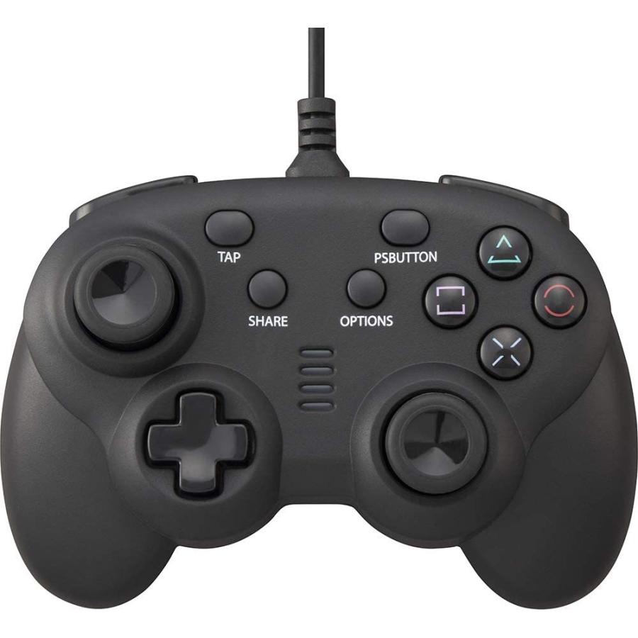 Switch/Switch Lite/PS4　CYBER・ワイヤードコントローラー ミニ　ブラック（ネコポス便不可）【新品】 | サイバーガジェット | 05