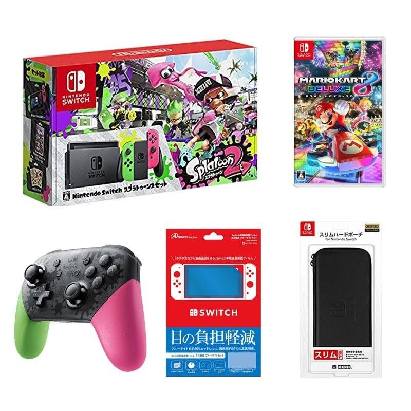 【新品未使用】任天堂SWITCHスプラトゥーン2同梱版+マリオカート8+フィルム 新品未使用】任天堂SWITCHスプラトゥーン2同梱版+マリオカート8+