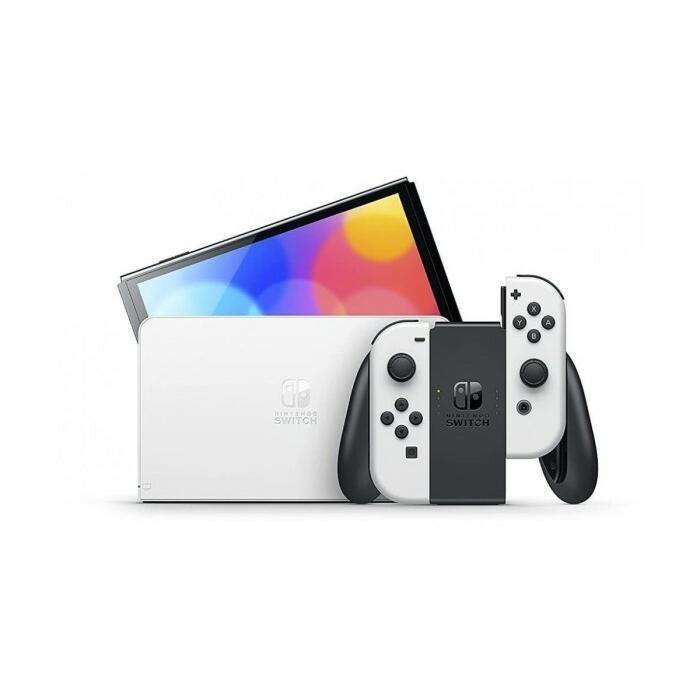 Nintendo Switch本体　有機ELモデルホワイト＋超硬質10Hガラスフィルム ブルーライトカット（ニンテンドースイッチ有機ELモデルホワイト）｜1932｜04