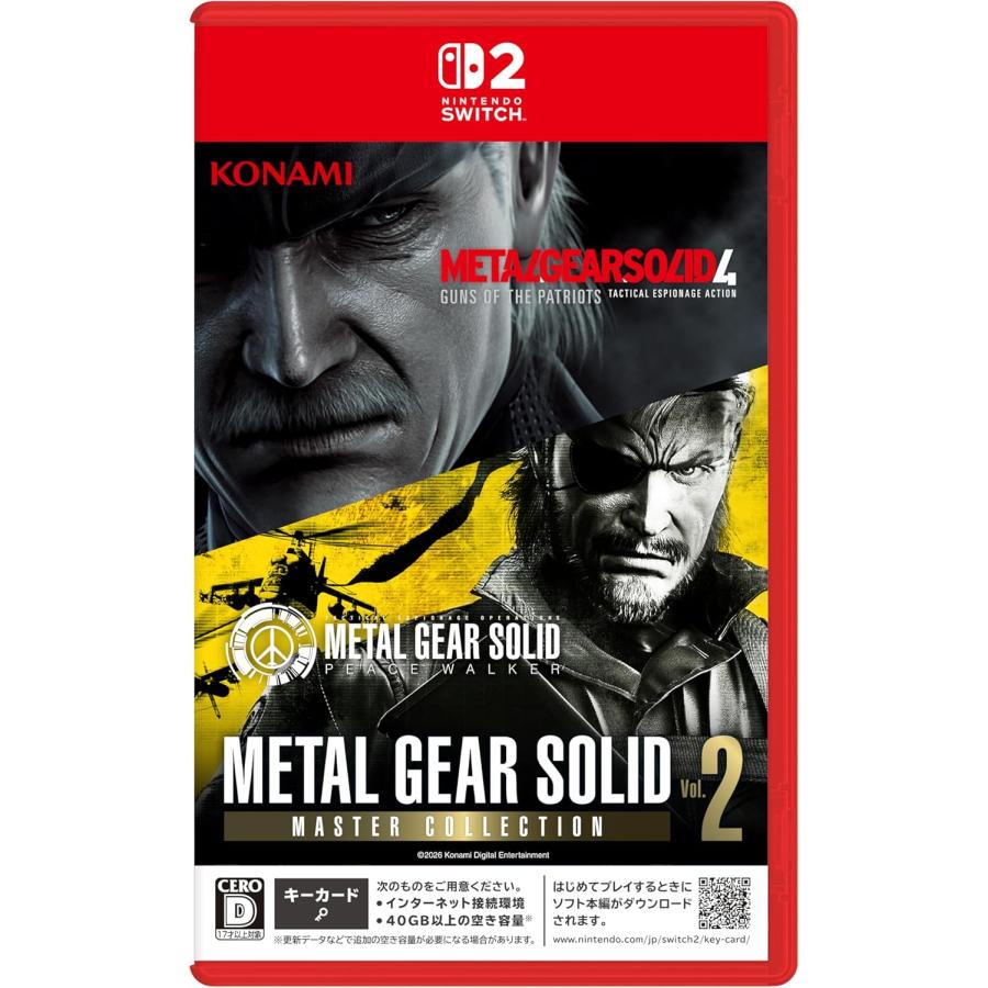 Switch 2　METAL GEAR SOLID:MASTER COLLECTION Vol.2（メタルギアソリッドマスターコレクションVol.2）（早期購入特典付）【新品】【ポスト投函送料無料】 | コナミデジタルエンタテインメント