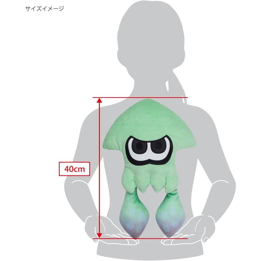 SP37 イカ ライトブルー（M）（スプラトゥーン3ぬいぐるみ）高さ40cm