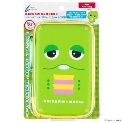 ３ＤＳ☆ガチャピンケース付き!! New3DS専用 ガチャピン×ムック セミハードケース ガチャピン